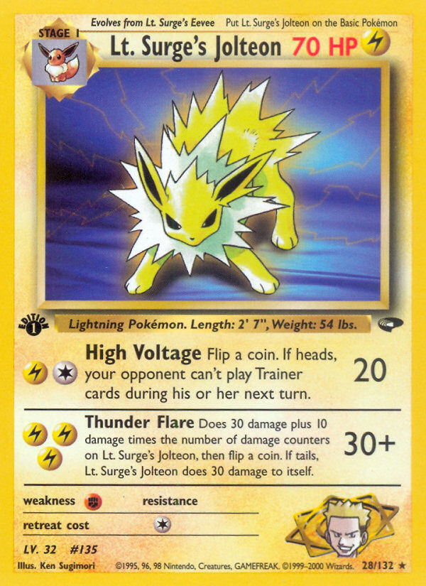 Lt. Surge's Jolteon (028/132)