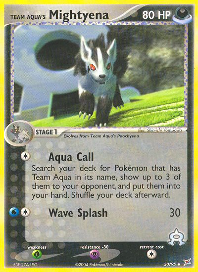 Team Aqua's Mightyena (030/95)