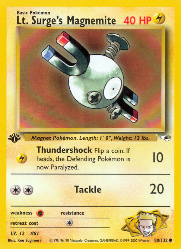 Lt. Surge's Magnemite (080/132)