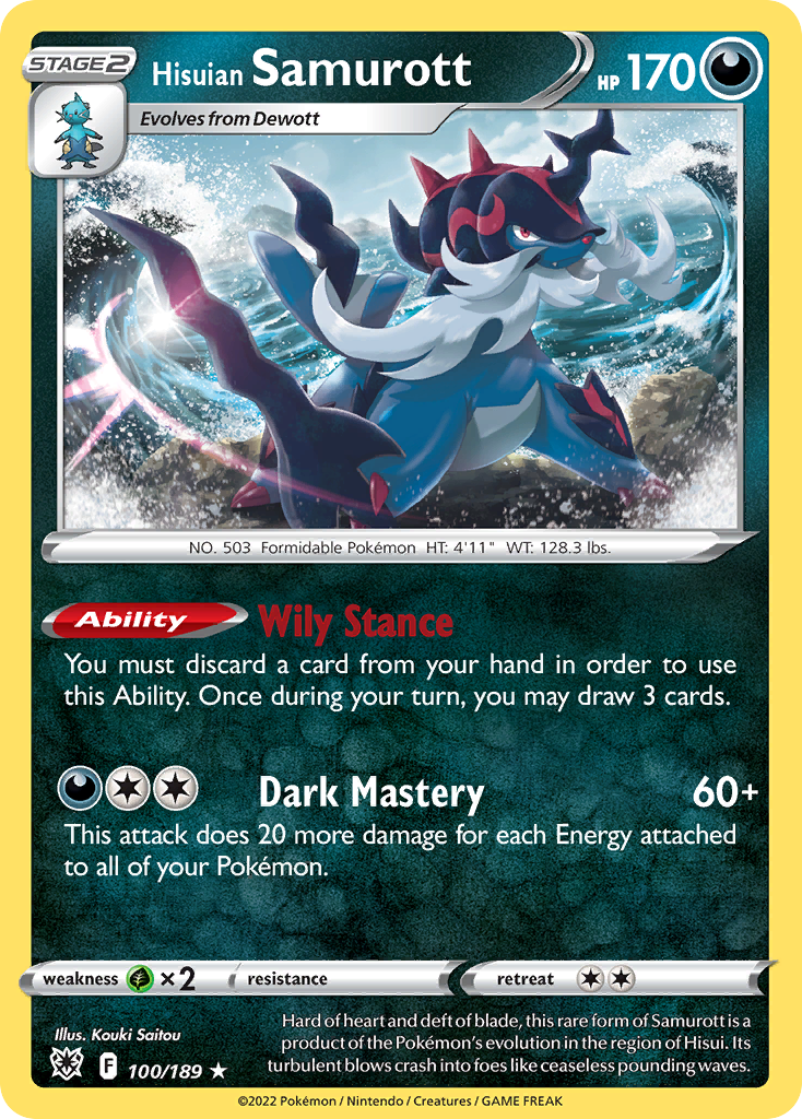Hisuian Samurott (100/189)