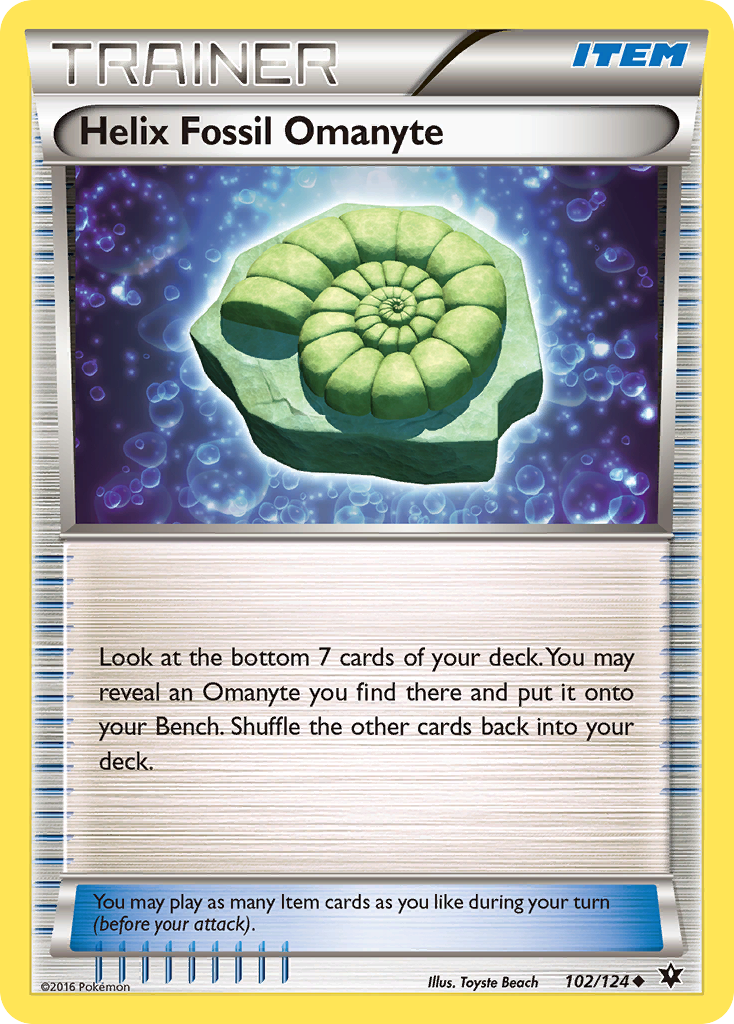 Helix Fossil Omanyte (102/124)