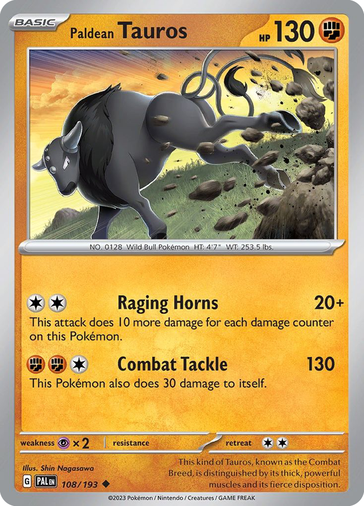 Paldean Tauros (108/193)