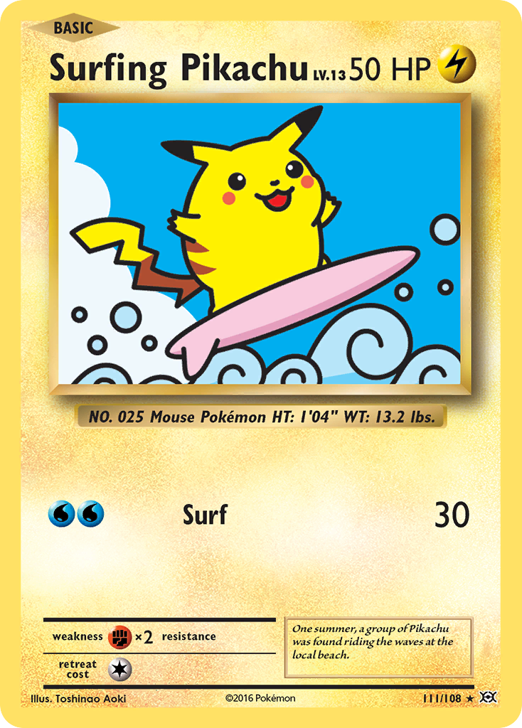 Surfing Pikachu (111/108)