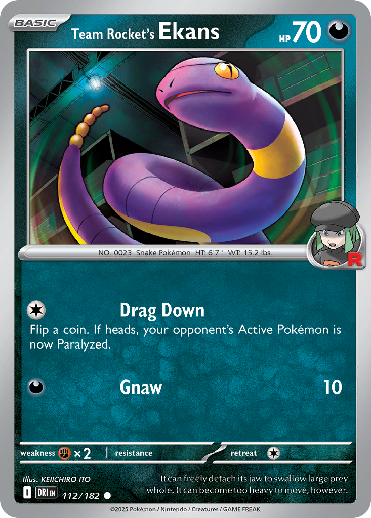 Team Rocket's Ekans (112/182)