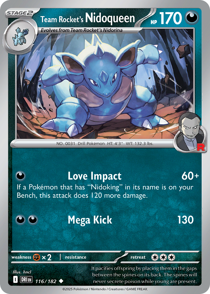 Team Rocket's Nidoqueen (116/182)