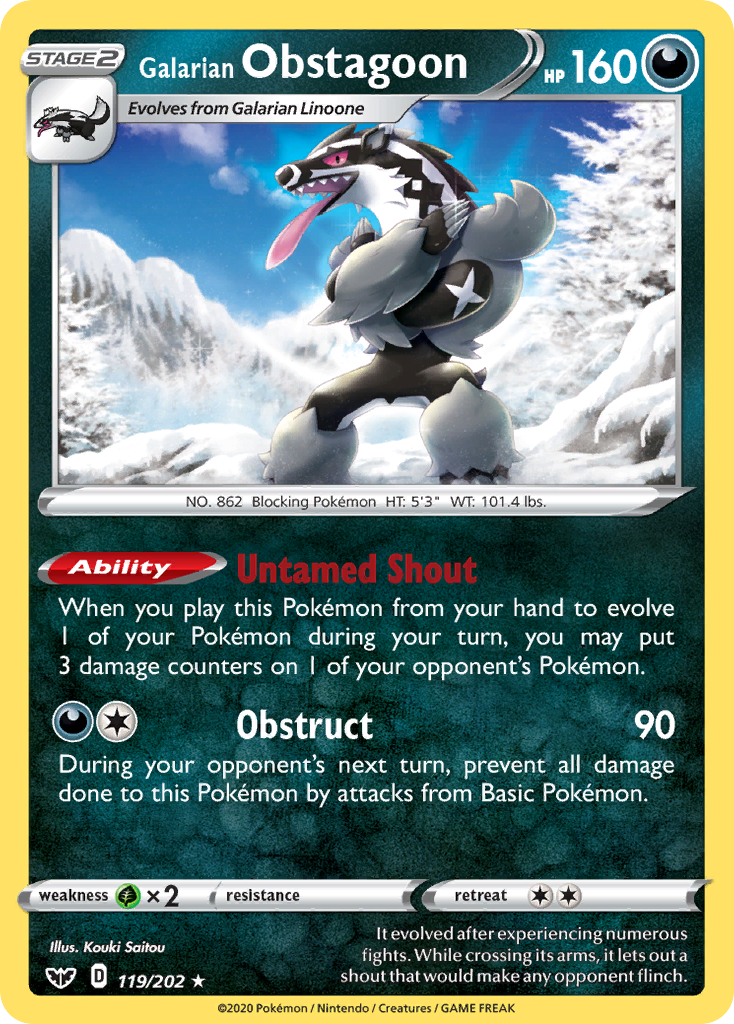 Galarian Obstagoon (119/202)