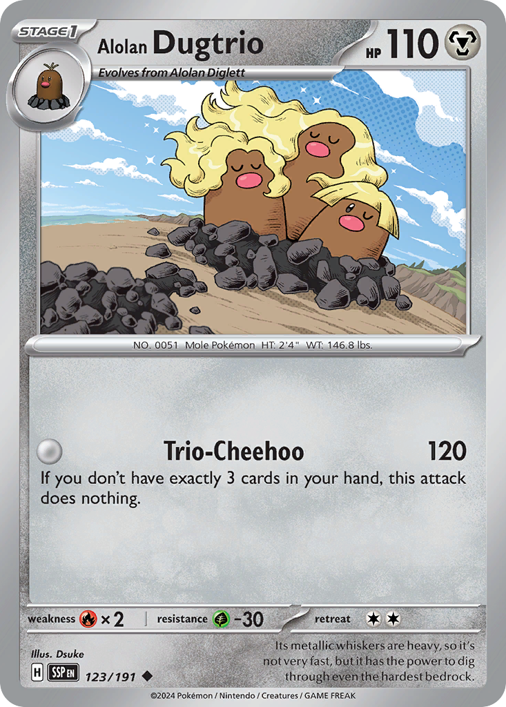 Alolan Dugtrio (123/191)