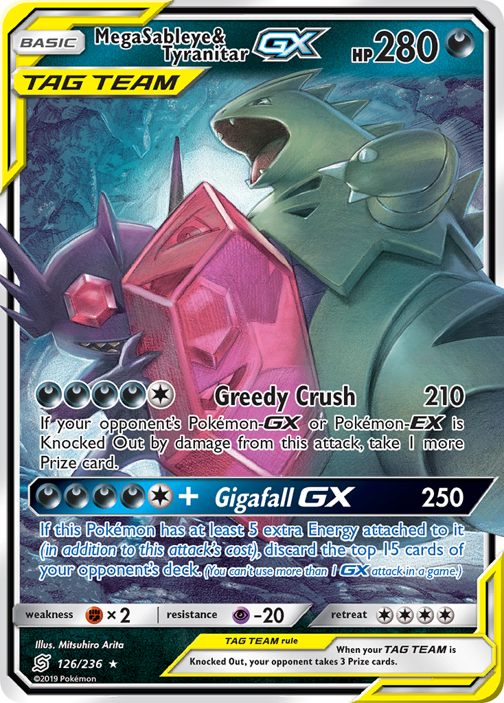 Mega Sableye & Tyranitar-GX (126/236)
