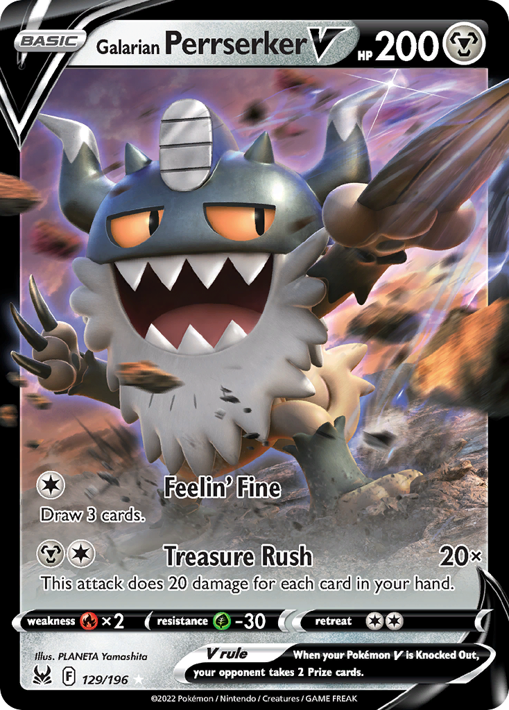 Galarian Perrserker V (129/196)