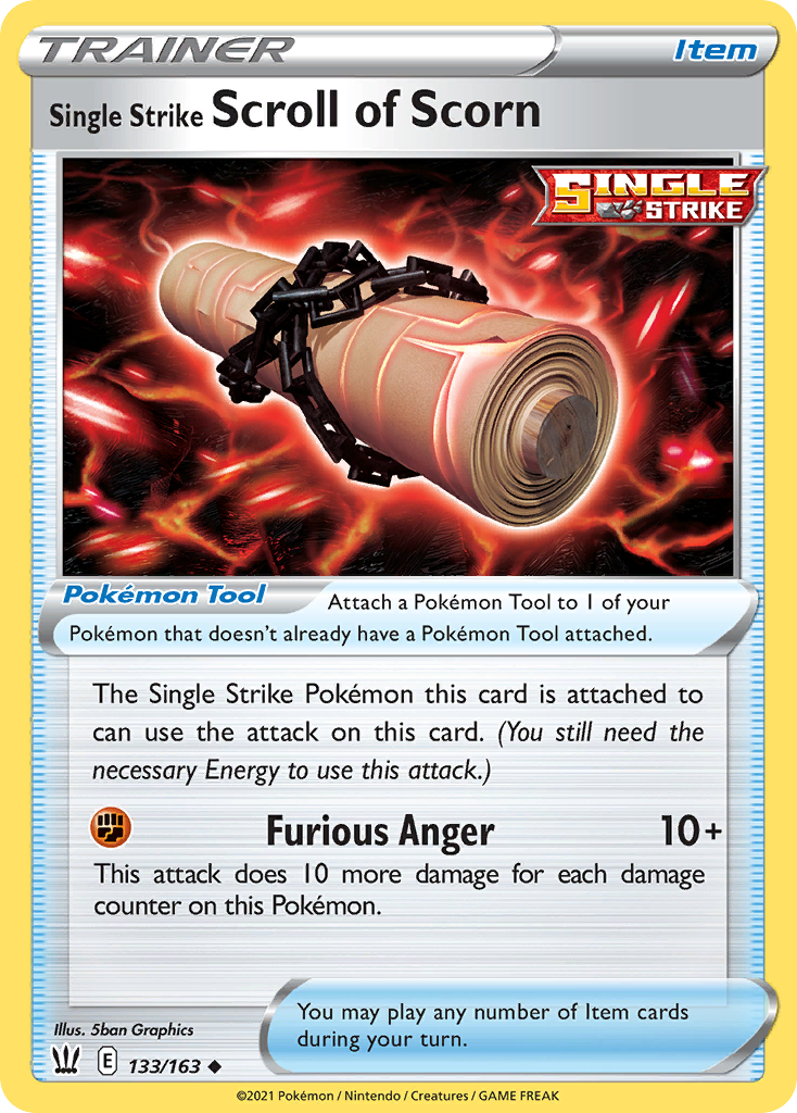 Single Strike Scroll of Scorn (133/163)