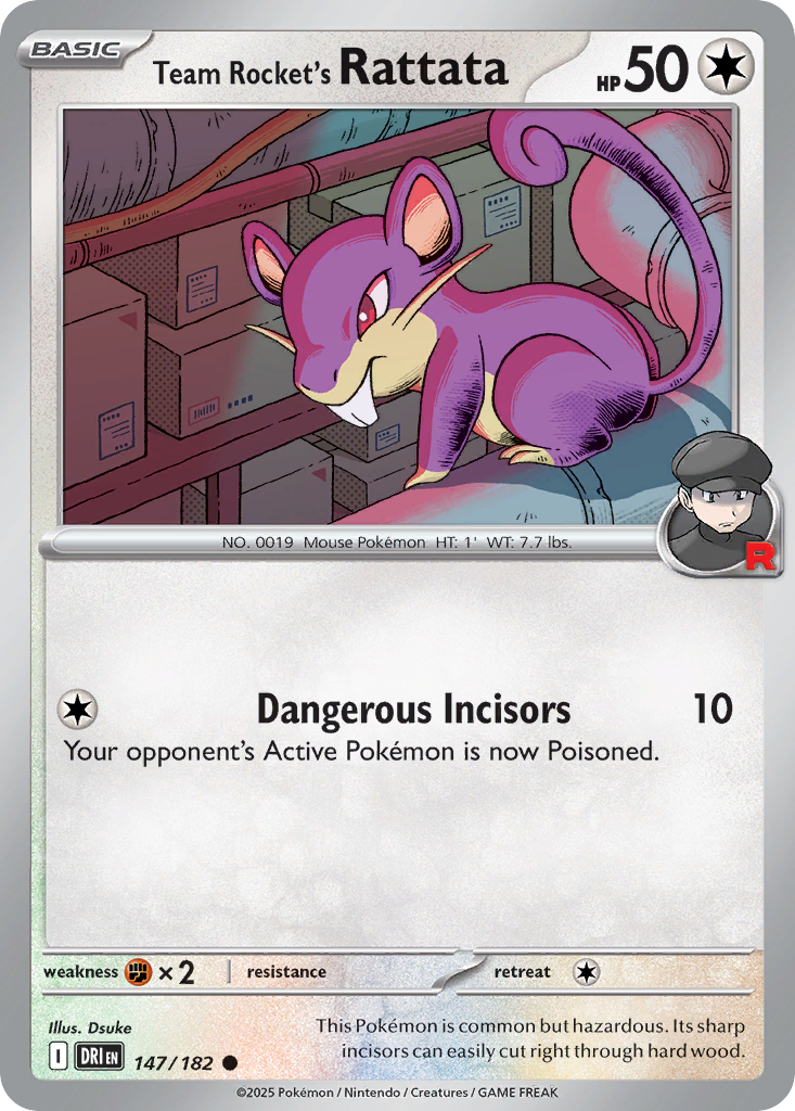 Team Rocket's Rattata (147/182)