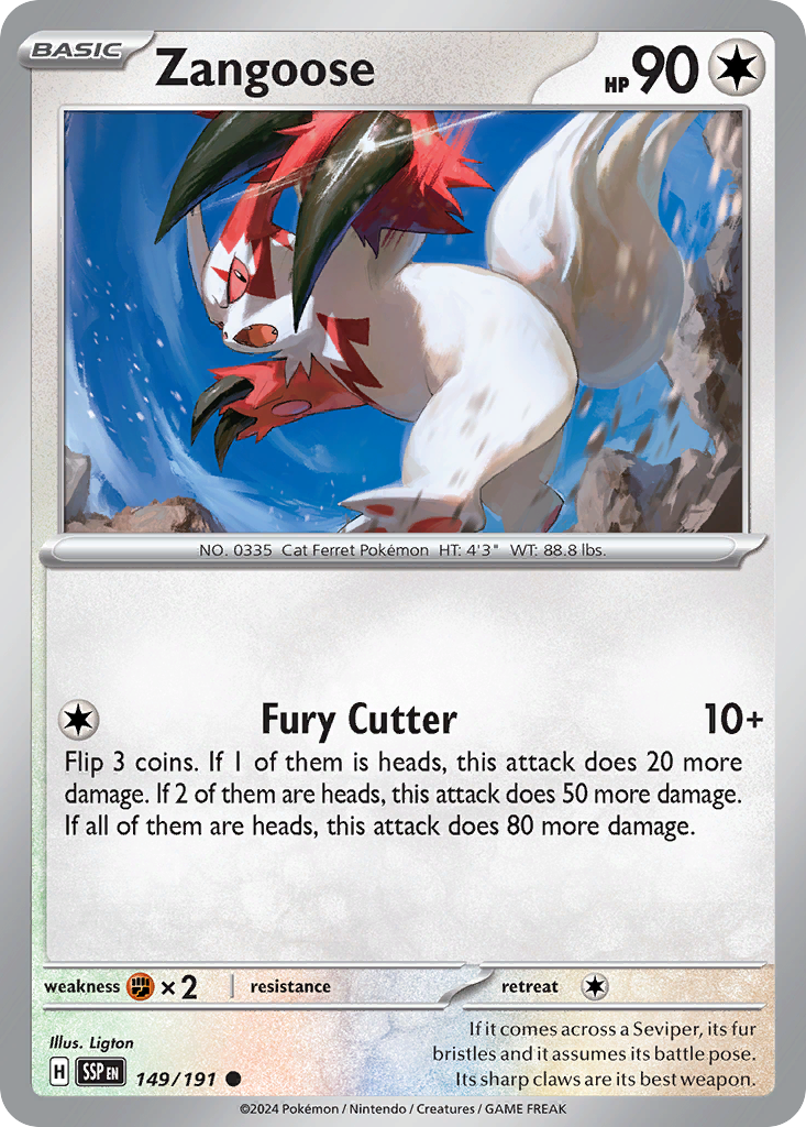 Zangoose (149/191)