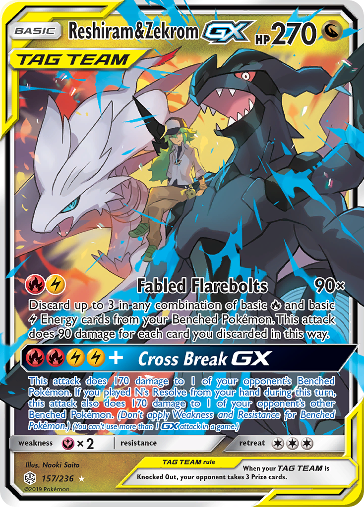 Reshiram & Zekrom-GX (157/236)