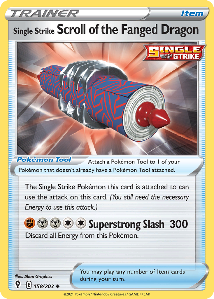 Single Strike Scroll of the Fanged Dragon (158/203)