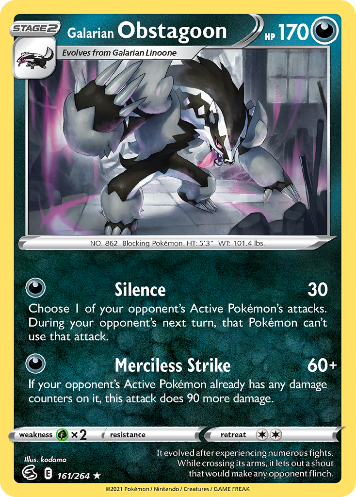 Galarian Obstagoon (161/264)