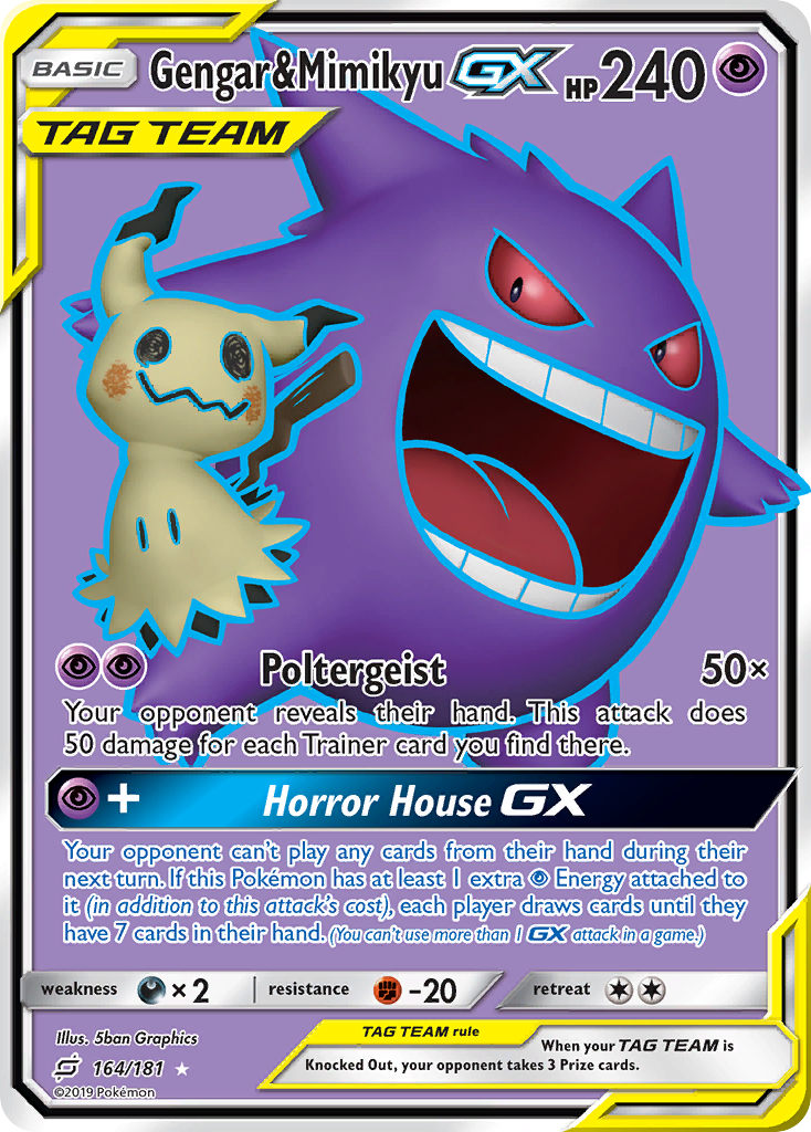 Gengar & Mimikyu-GX (164/181)