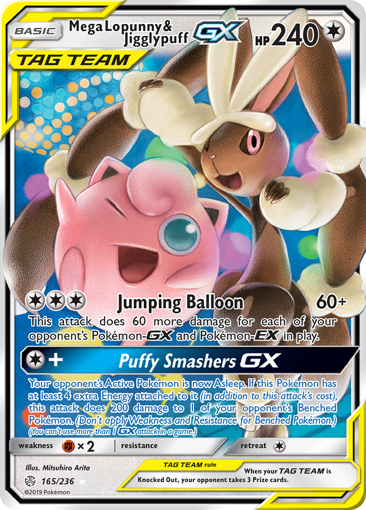 Mega Lopunny & Jigglypuff-GX (165/236)