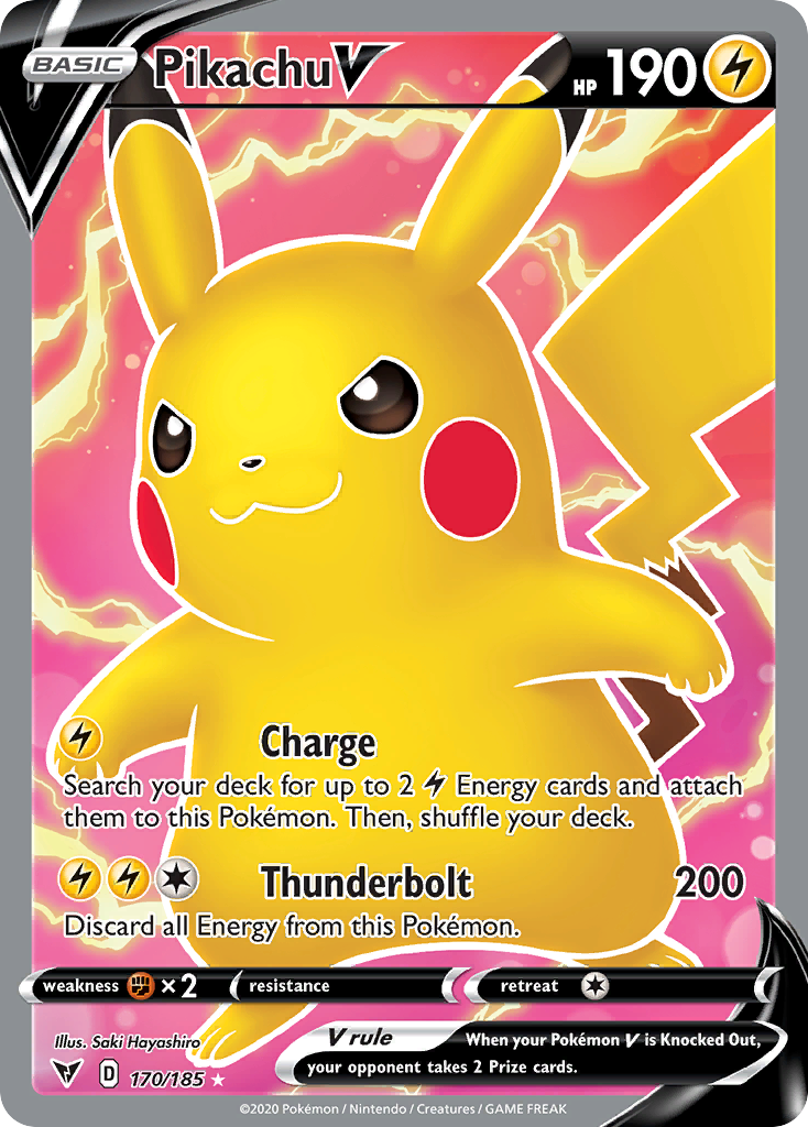 Pikachu V (170/185)
