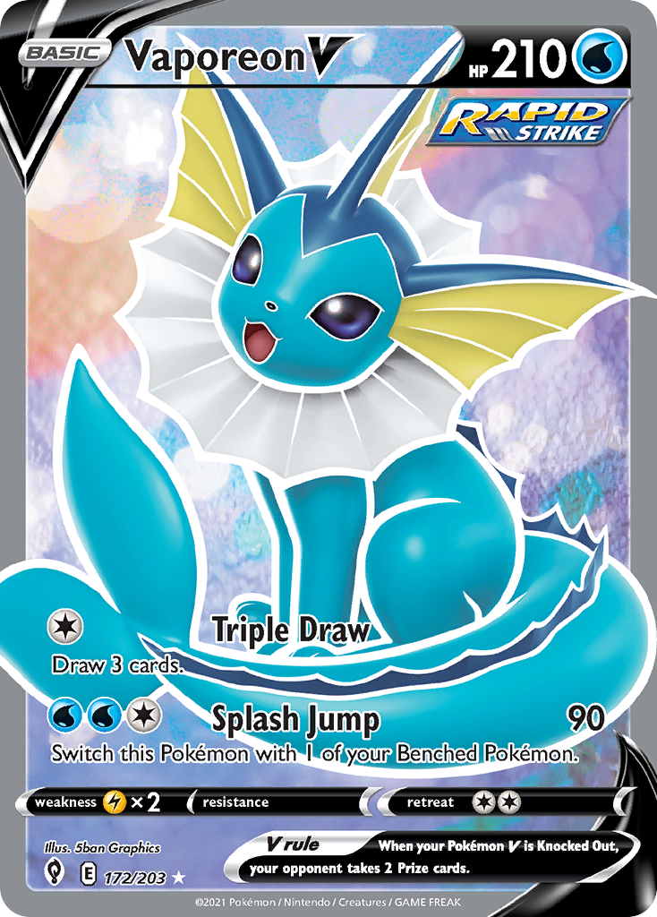 Vaporeon V (172/203)