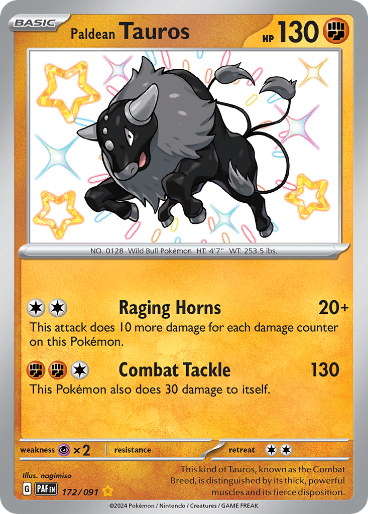Paldean Tauros (172/91)