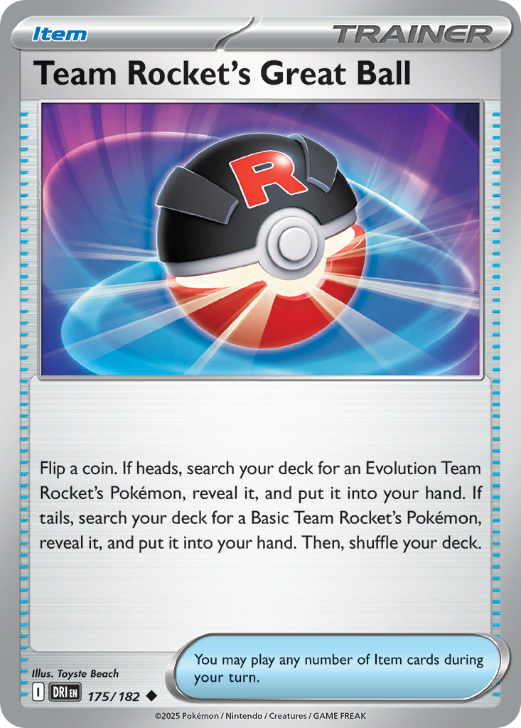 Team Rocket's Great Ball (175/182)