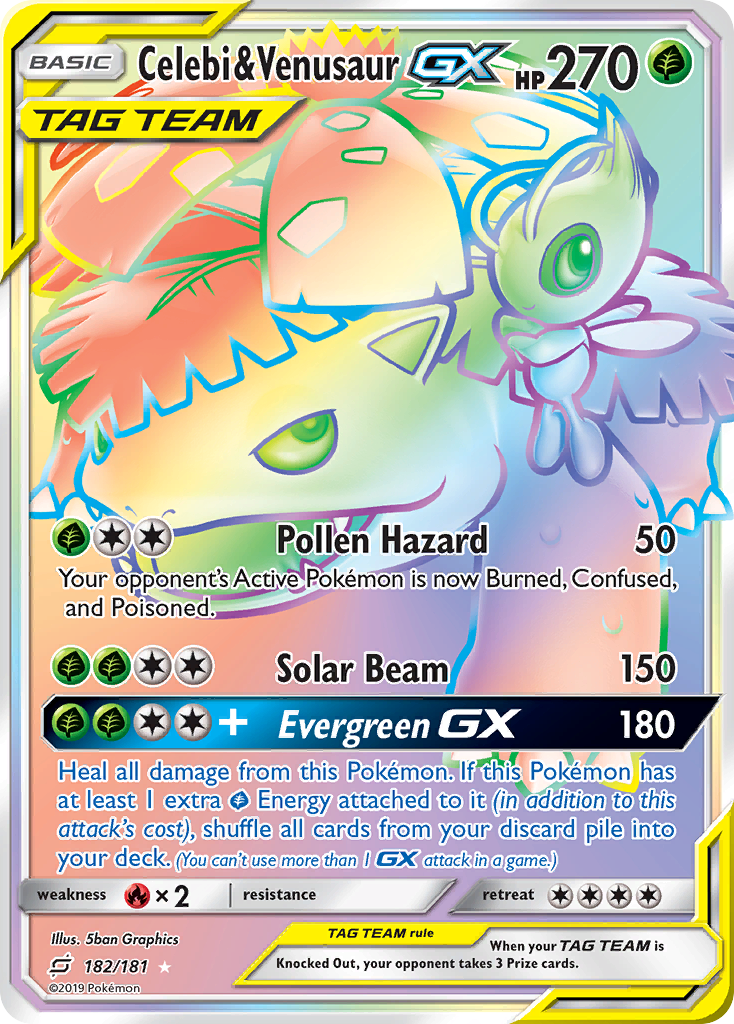 Celebi & Venusaur-GX (182/181)