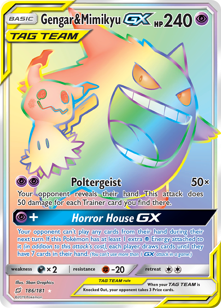 Gengar & Mimikyu-GX (186/181)