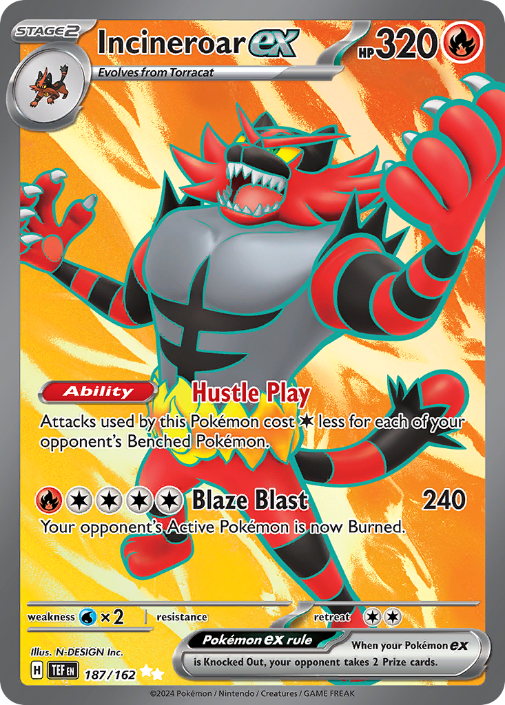 Incineroar ex (187/162)