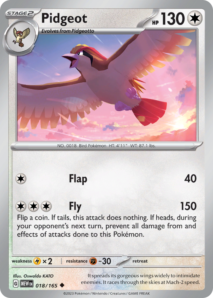 Pidgeot (018/165)