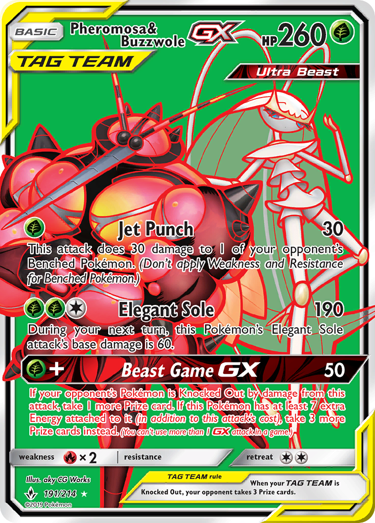 Pheromosa & Buzzwole-GX (191/214)
