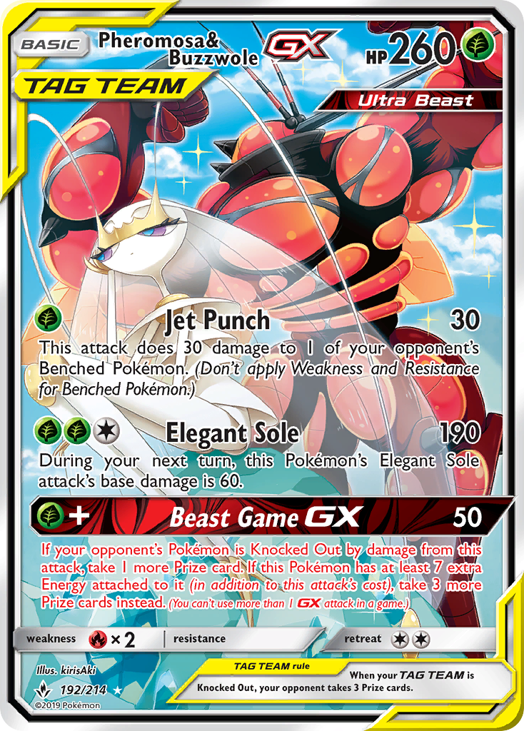 Pheromosa & Buzzwole-GX (192/214)