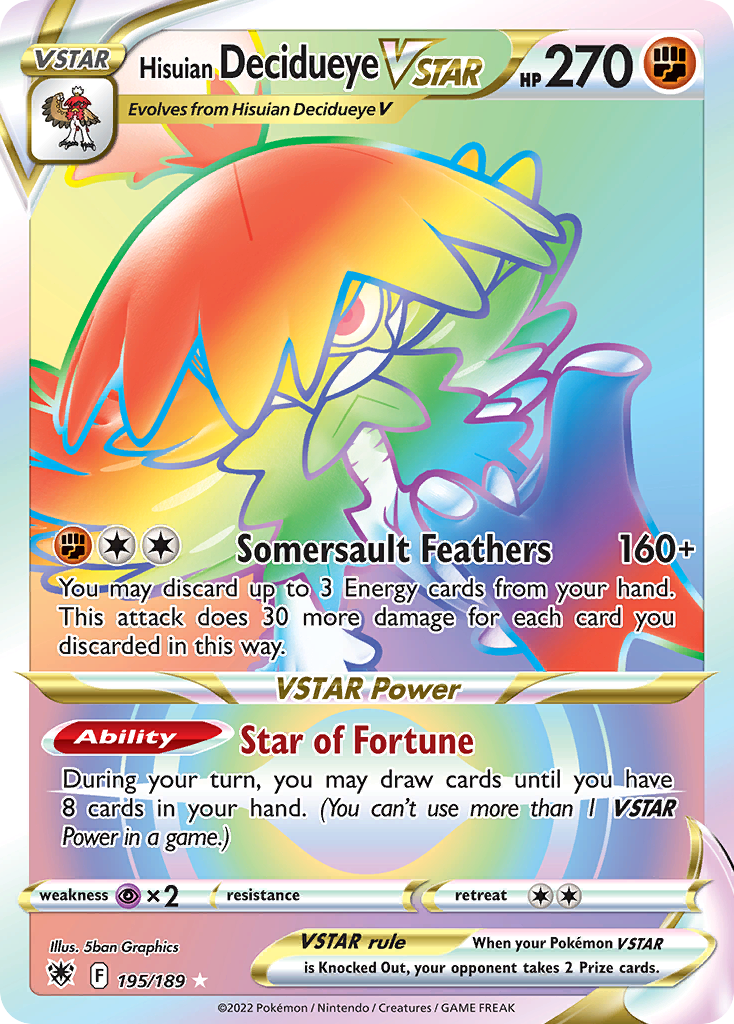 Hisuian Decidueye VSTAR (195/189)