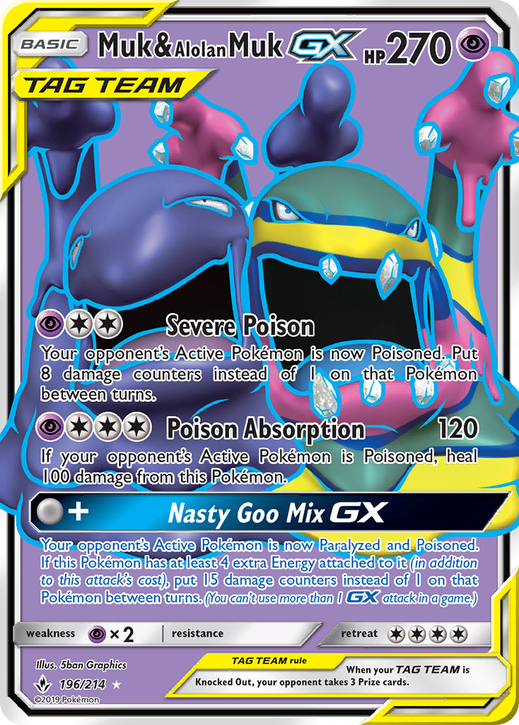 Muk & Alolan Muk-GX (196/214)