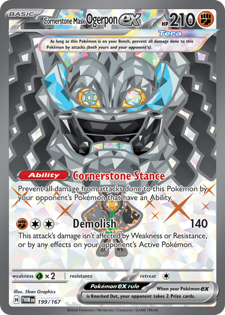 Cornerstone Mask Ogerpon ex (199/167)