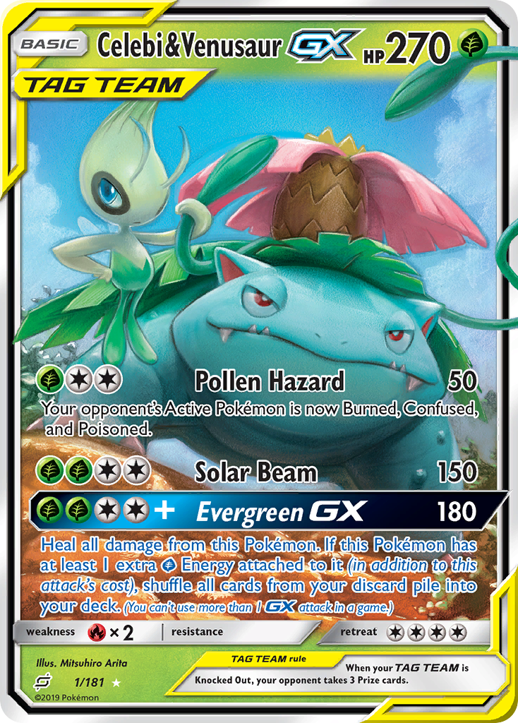 Celebi & Venusaur-GX (001/181)