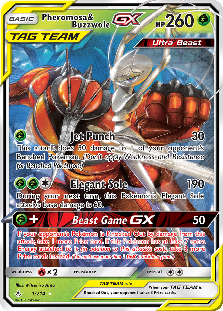 Pheromosa & Buzzwole-GX (001/214)
