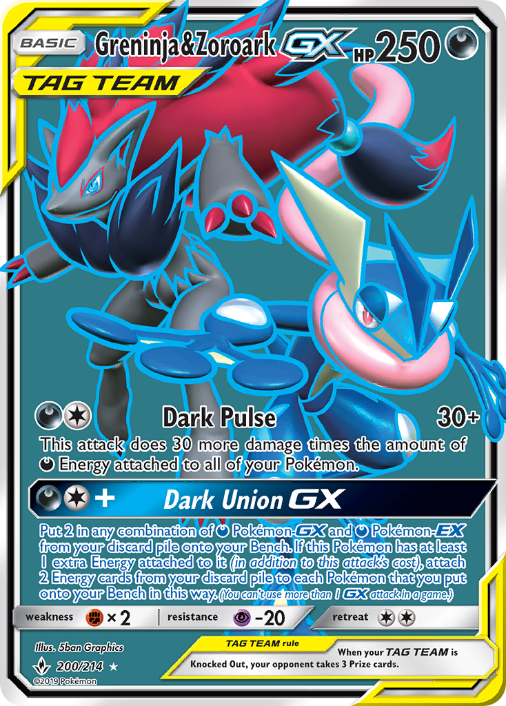 Greninja & Zoroark-GX (200/214)