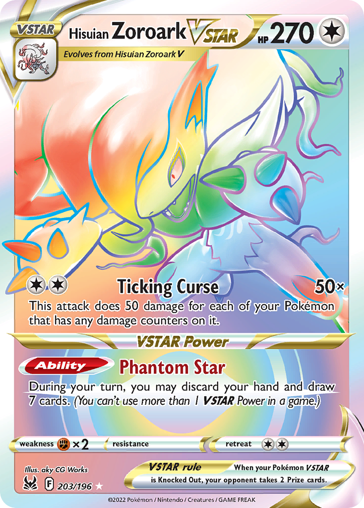 Hisuian Zoroark VSTAR (203/196)