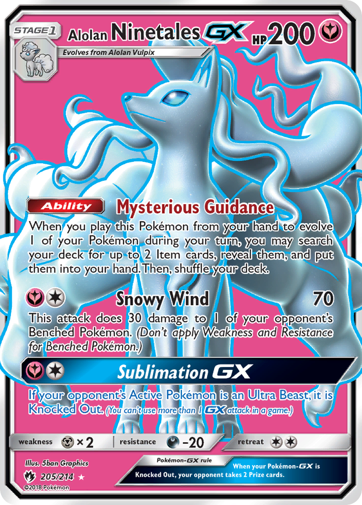 Alolan Ninetales-GX (205/214)