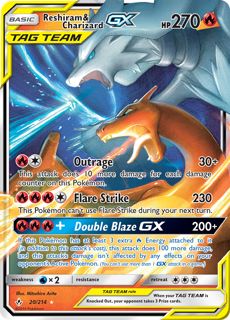 Reshiram & Charizard-GX (020/214)