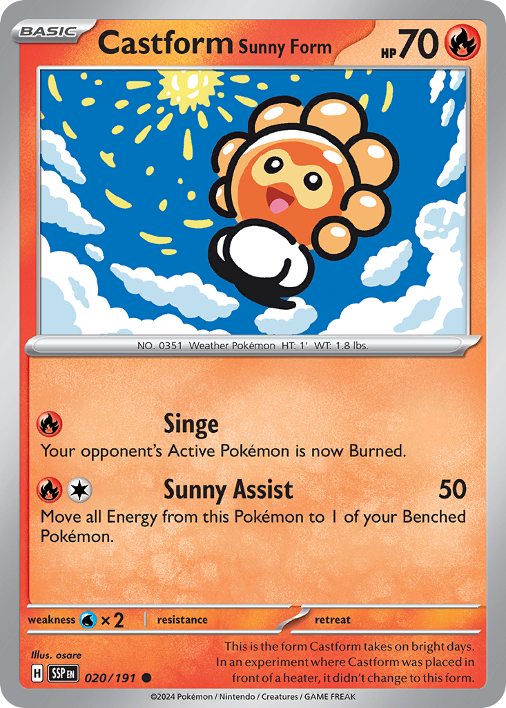 Castform Sunny Form (020/191)
