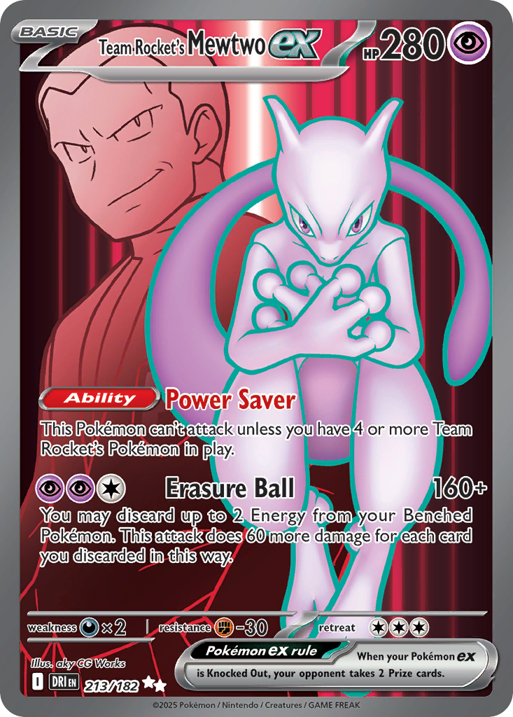 Team Rocket's Mewtwo ex (213/182)