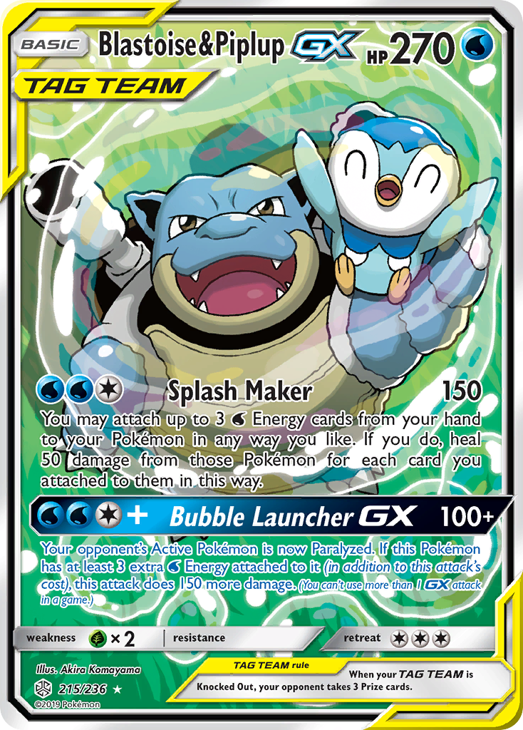 Blastoise & Piplup-GX (215/236)