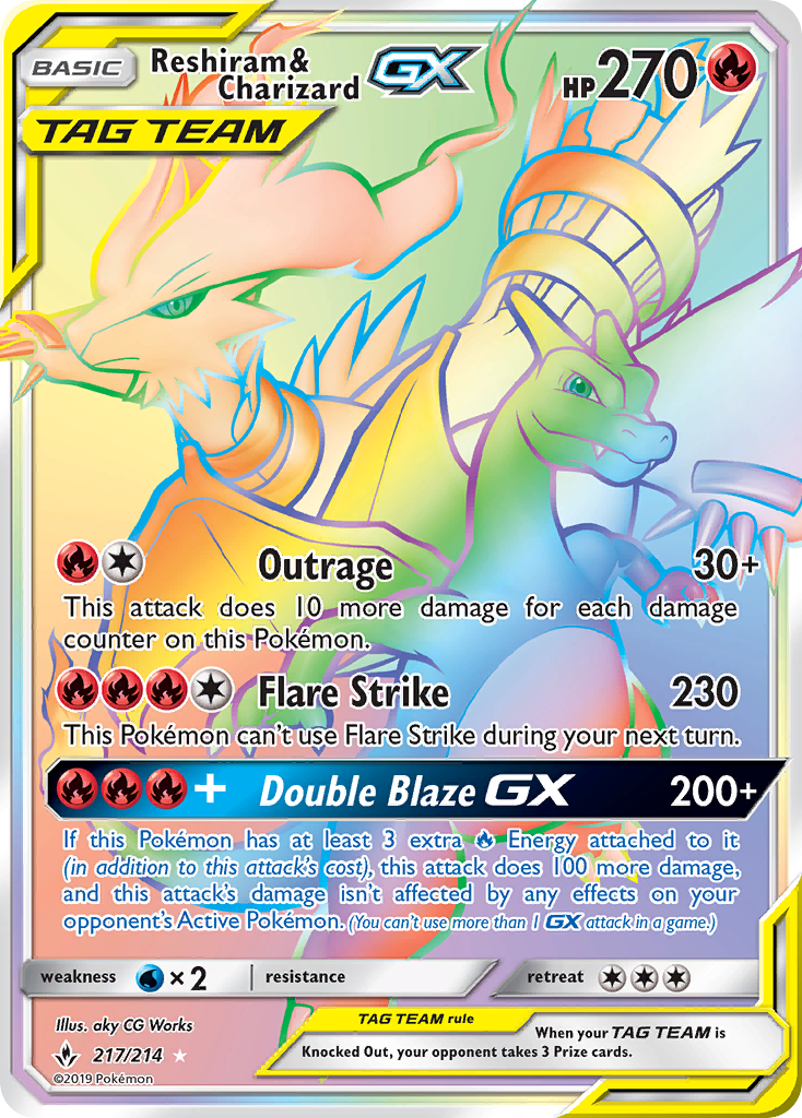 Reshiram & Charizard-GX (217/214)