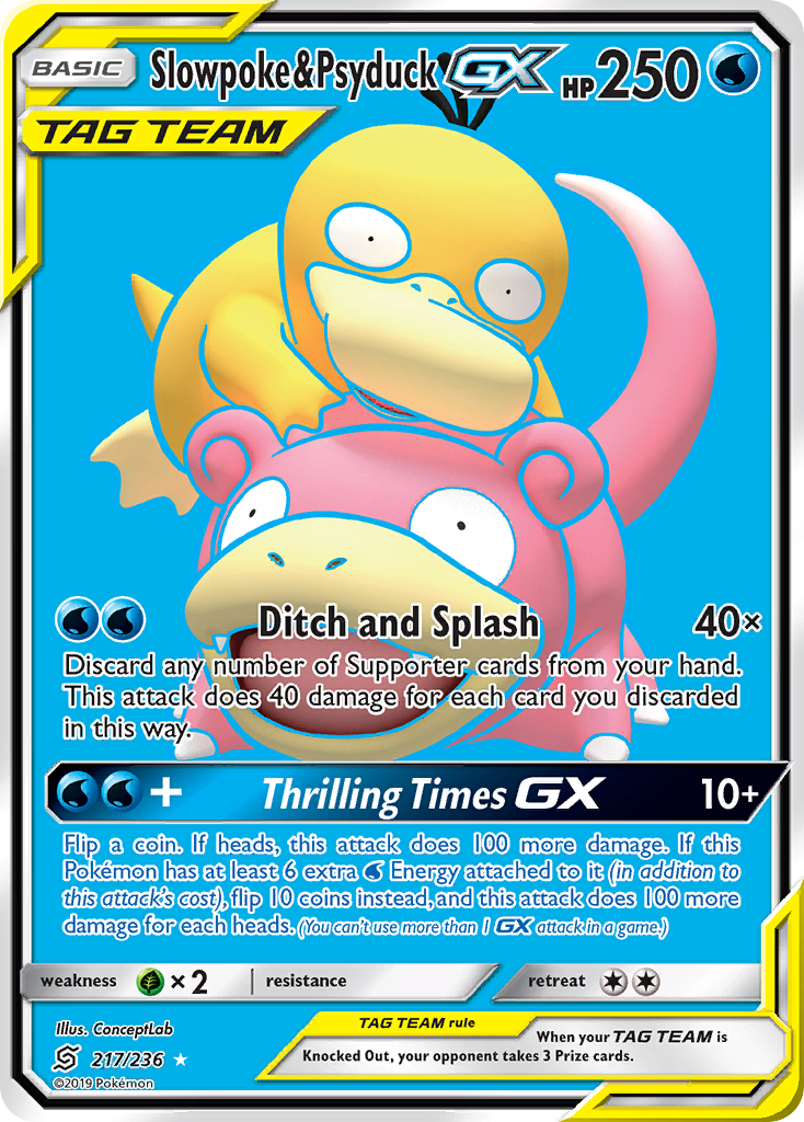 Slowpoke & Psyduck-GX (217/236)