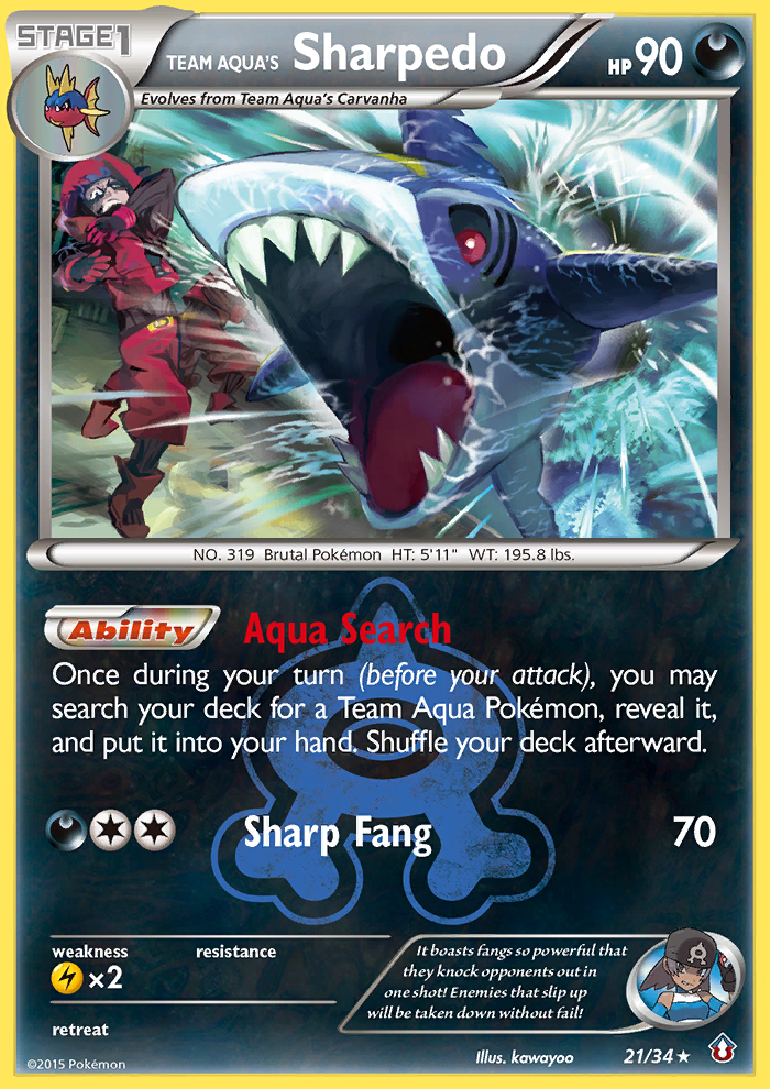 Team Aqua's Sharpedo (021/34)
