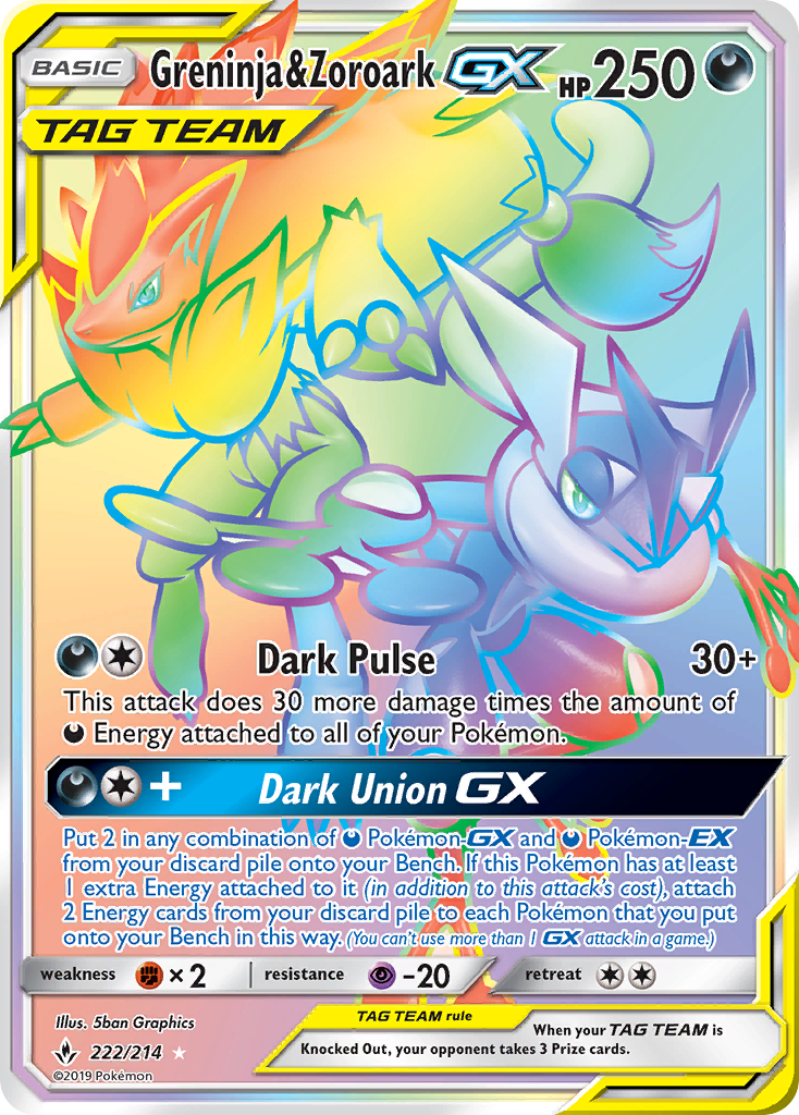 Greninja & Zoroark-GX (222/214)