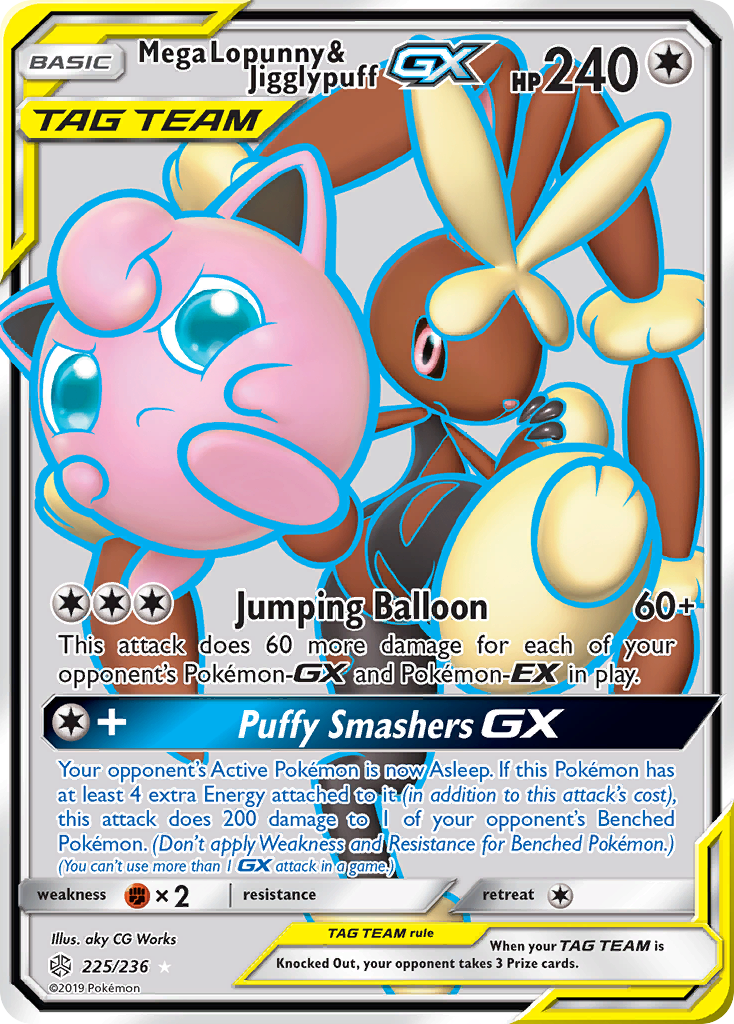 Mega Lopunny & Jigglypuff-GX (225/236)
