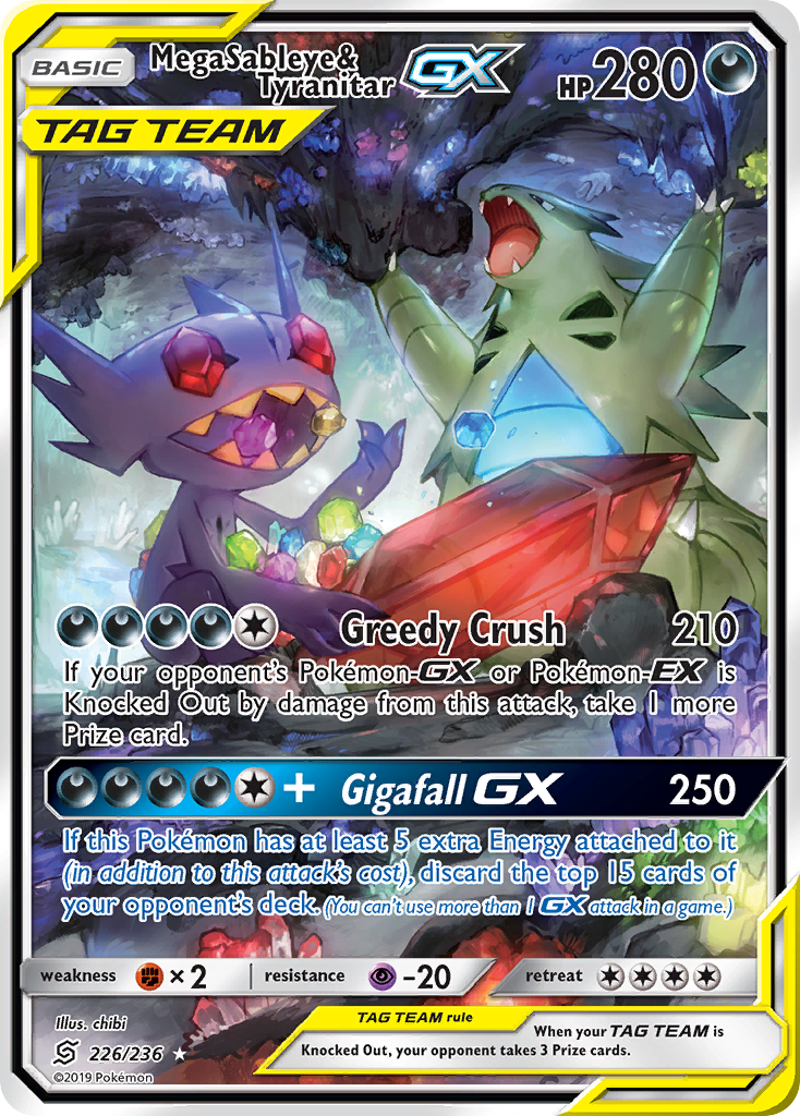 Mega Sableye & Tyranitar-GX (226/236)