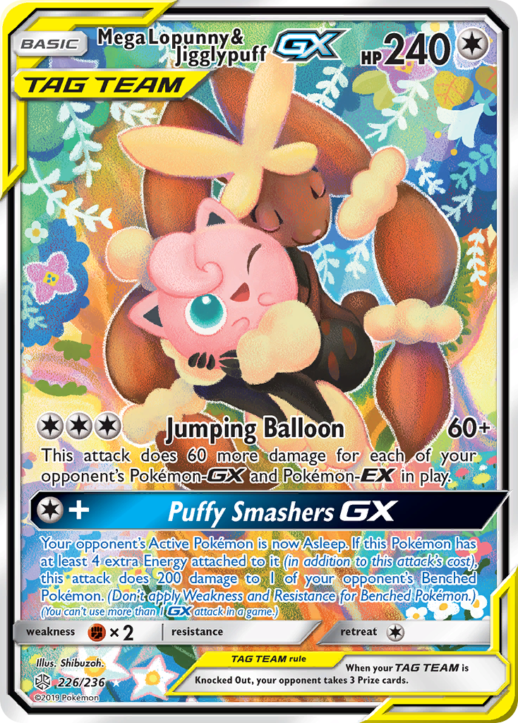 Mega Lopunny & Jigglypuff-GX (226/236)